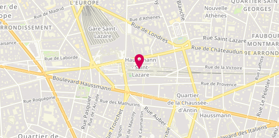Plan de Jules Paris-Passage du Havre, 67/69 Rue de Caumartin, 75009 Paris