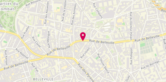 Plan de Coriel, 154 Rue de Belleville, 75020 Paris