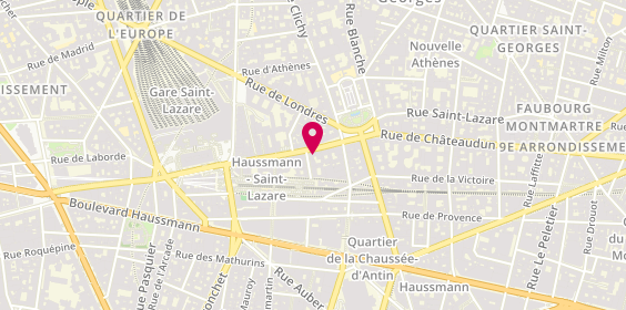 Plan de Gigi chaussures, 87 Rue Saint-Lazare, 75009 Paris
