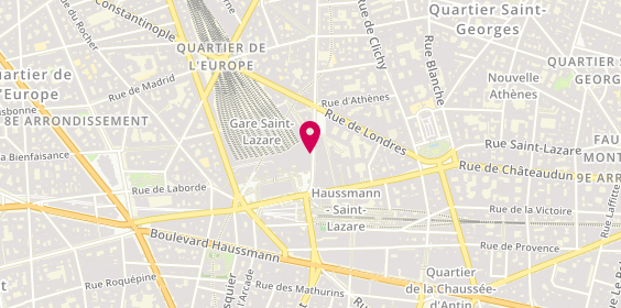 Plan de Jennyfer, Espace Commercial Saint Lazare 13 Rue Amsterdam, 75008 Paris