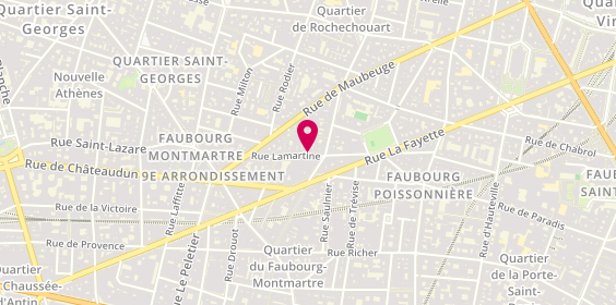 Plan de Pm&N, 6 Rue Lamartine, 75009 Paris
