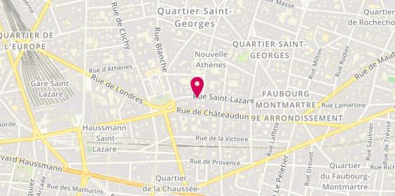 Plan de Septième Largeur, 59 Rue Saint-Lazare, 75009 Paris