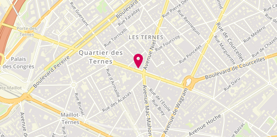 Plan de Sandro, 34 avenue des Ternes, 75017 Paris