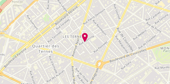 Plan de La Cour des Grands, 6 Bis Rue Fourcroy, 75017 Paris