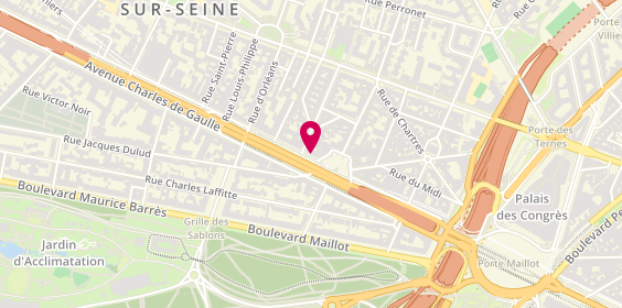 Plan de La Sablonnière, 46 Bis Avenue Charles de Gaulle, 92200 Neuilly-sur-Seine