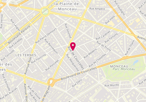 Plan de GEOX, 128 Rue de Courcelles, 75017 Paris