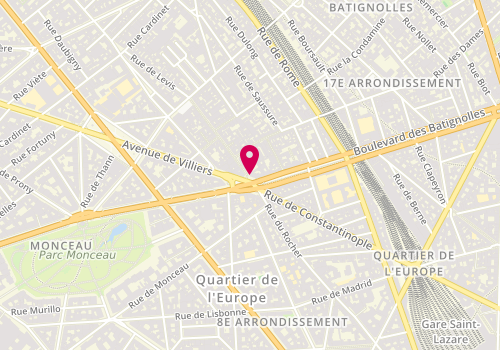Plan de Bocage PARIS VILLIERS, 2 avenue de Villiers, 75017 Paris