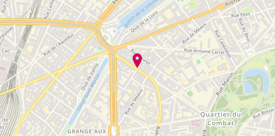 Plan de Du Pareil au Même, 23 avenue Secrétan, 75019 Paris