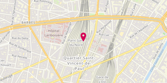 Plan de Parfois, 18 Rue de Dunkerque, 75010 Paris