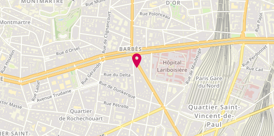 Plan de Fashion Shop, 151 Boulevard de Magenta, 75010 Paris