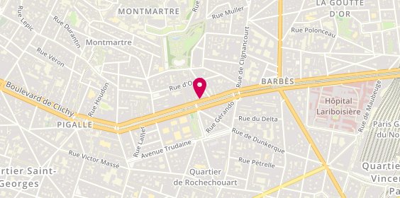 Plan de Meli shop Caftan, 62 Blvd Marguerite de Rochechouart, 75018 Paris