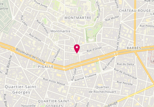 Plan de The Retail Bar Shop One, 47 Rue Orsel, 75018 Paris