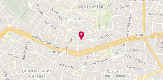 Plan de Myphilosophy, 55 Rue d'Orsel, 75018 Paris