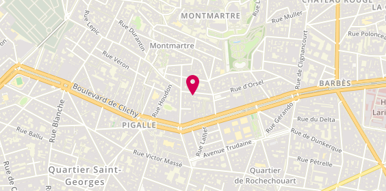 Plan de A l'Idéale, 53 Rue d'Orsel, 75018 Paris