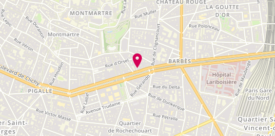 Plan de Espace Orient, 52 Blvd Marguerite de Rochechouart, 75018 Paris