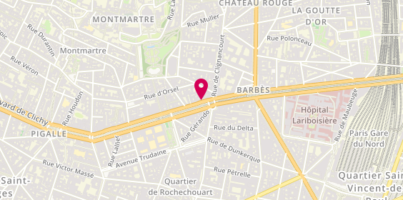 Plan de Clean Diffusion, 44 Boulevard Rochechouart, 75018 Paris