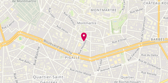 Plan de La Pantoufle de Vair, 23 Rue Houdon, 75018 Paris
