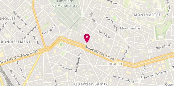 Plan de Jonak, 4 Rue Lepic, 75018 Paris