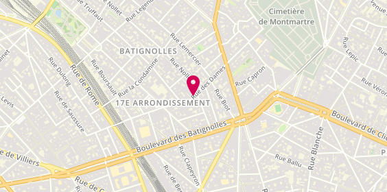 Plan de Leon Vidal, 26 Rue des Dames, 75017 Paris