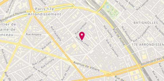 Plan de E.M.A Diffusion, 82 rue de Lévis, 75017 Paris
