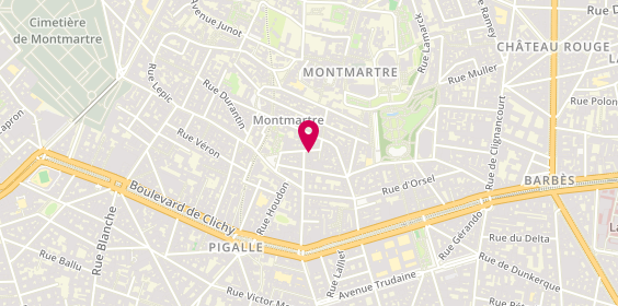 Plan de Veja, 16 Rue la Vieuville, 75018 Paris