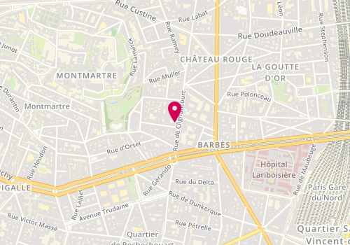 Plan de Sacapuce chaussures femme grande taille, 13 Rue de Clignancourt, 75018 Paris