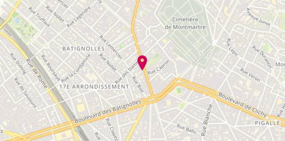 Plan de Julie Mode, 17 avenue de Clichy, 75017 Paris