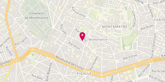 Plan de M Moustache, 36 Rue des Abbesses, 75018 Paris