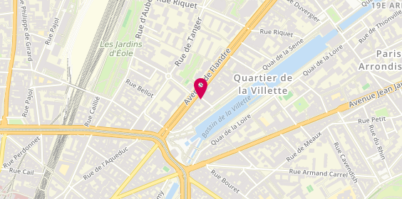 Plan de La Halle, 26 avenue de Flandre, 75019 Paris