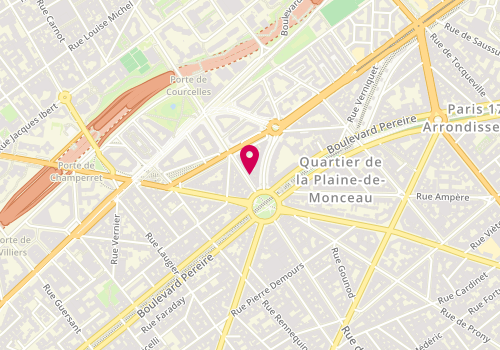 Plan de Eden Park, 192-194 Rue de Courcelles, 75017 Paris