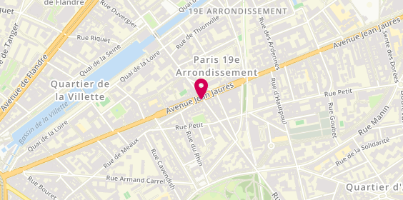 Plan de Rg Habillement, 119 Rue de Crimée, 75019 Paris