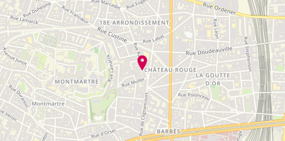 Plan de Exis, 7 Rue Ramey, 75018 Paris