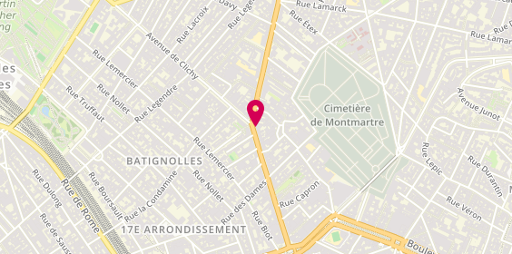 Plan de Boutique Sapiens, 62 avenue de Clichy, 75018 Paris