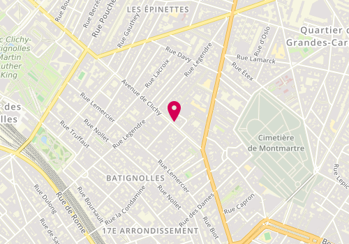 Plan de Socovedis, 86 Avenue de Clichy, 75017 Paris