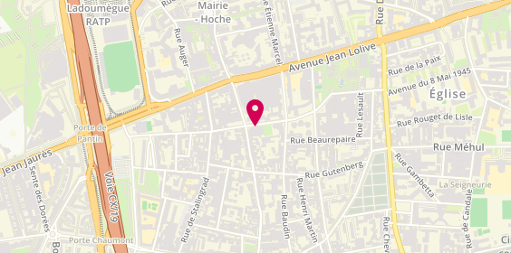 Plan de LARADJANE Amirouche, 6 Rue des Grilles, 93500 Pantin