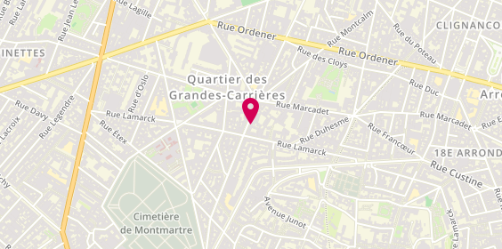 Plan de Mini Pouce, 66 Rue Damrémont, 75018 Paris