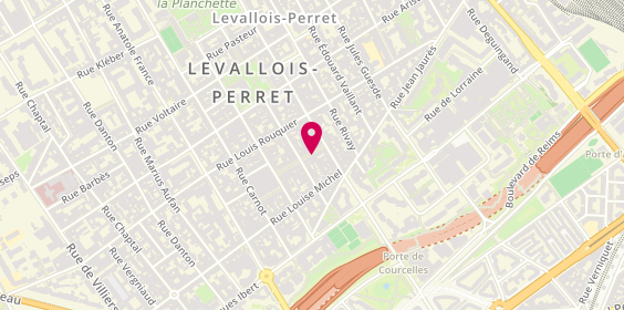 Plan de Du Pareil au même, 7 Rue Henri Barbusse, 92300 Levallois-Perret