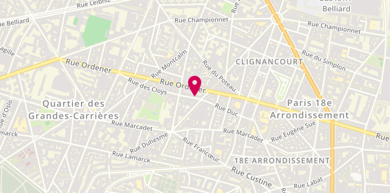 Plan de Camaieu International, 8 au 10
8 Rue des Cloys, 75018 Paris
