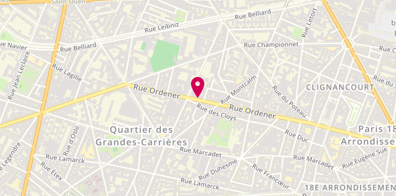 Plan de Martina, 152 Rue Ordener, 75018 Paris