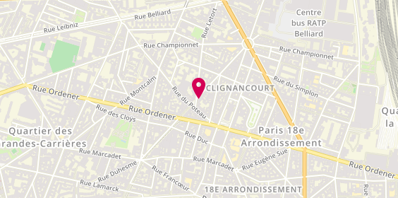Plan de Sweet Marguerite, 68 Rue Duhesme, 75018 Paris