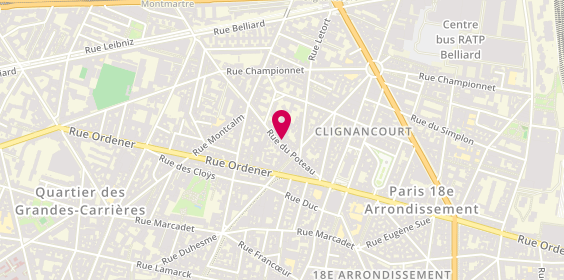 Plan de Chaussure Roger, 26 Rue du Poteau, 75018 Paris