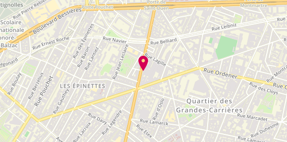 Plan de Ara, 100-102
100 Avenue de Saint Ouen, 75018 Paris