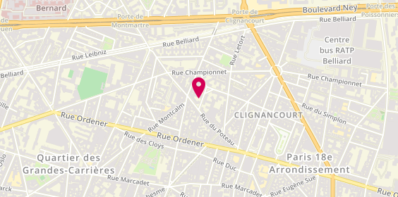 Plan de DEKHISSI Nabil, Chez Mr Dekhissi Mohammed
1 Rue Emile Blemont, 75018 Paris