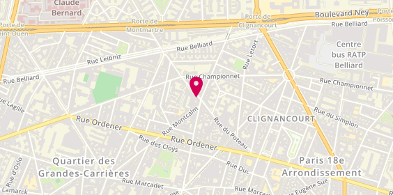 Plan de L.K, 53 Rue du Poteau, 75018 Paris