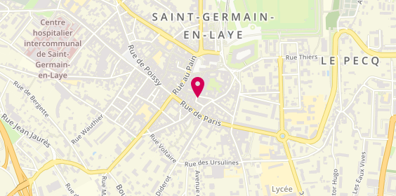 Plan de Apollinaire, 14 Rue des Coches, 78100 Saint-Germain-en-Laye