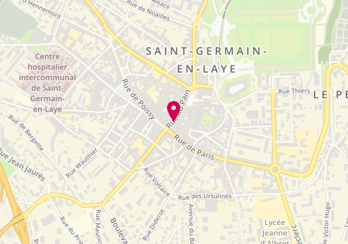 Plan de Manfield, 16 Rue au Pain, 78100 Saint-Germain-en-Laye