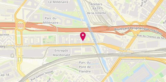Plan de Atelier du Tranchet - Sneakers de luxe, 128 Boulevard Macdonald, 75019 Paris