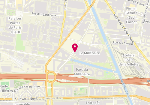 Plan de Jd Sports, Centre Commercial le Millenaire
23 Rue Madeleine Vionnet, 93300 Aubervilliers