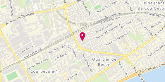Plan de Almani Chausseur, 6 avenue de la Liberté, 92400 Courbevoie
