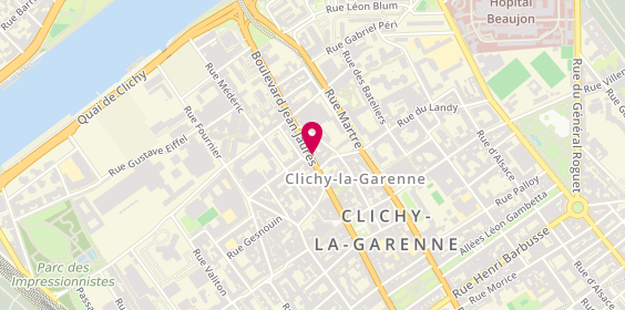 Plan de Clichy Chaussures, 104 Boulevard Jean Jaurès, 92110 Clichy